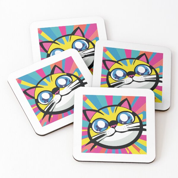 Item preview,  funny Colorful Cat Face, best gift for cat lover national cat day 2023 designed and sold by BEE-CREATIVO.