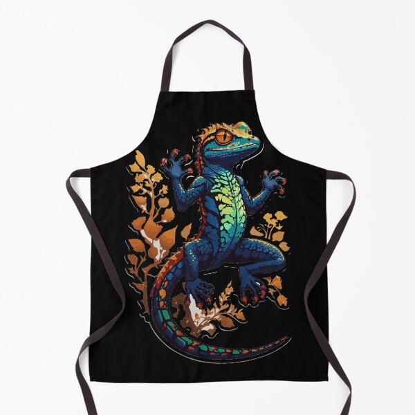 Item preview, Awesome lizard sticker with brown leaves designed and sold by Fenderbender00.