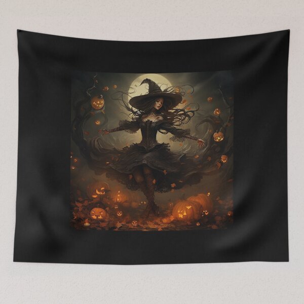 Item preview, Halloween dancing pumpkin witch designed and sold by FantasyGate.