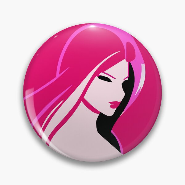Item preview, Pinky Logo Charming Girl Design Confident Artwork Empowering Beauty designed and sold by SemARTDesign.