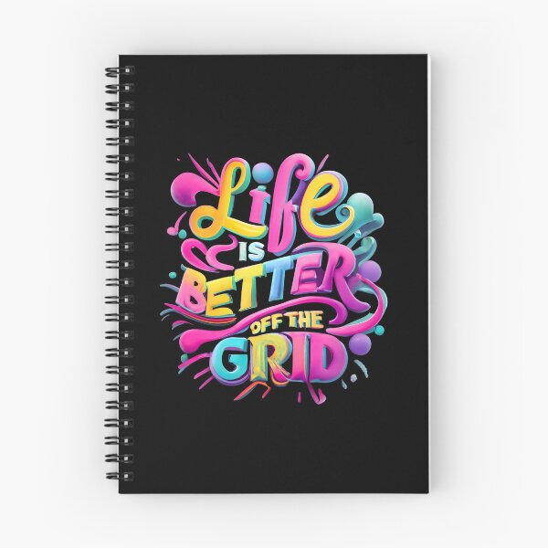 Item preview, Life Is Better Off The Grid, Colorful Design designed and sold by RiffRaffGraffix.
