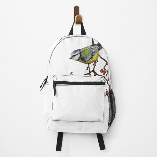 Item preview, "Blue Tit on Berries", Watercolor Artwork designed and sold by TheHumminbrush.