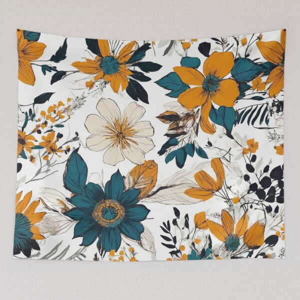 Item preview, Flower Template Summer Flower Boho Style 018 designed and sold by Alexis Art Collection.