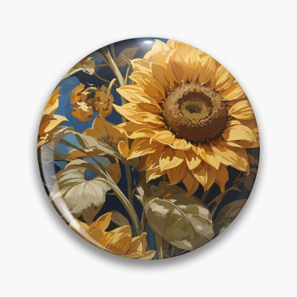 Item preview, Vintage illustrator of beautiful Sun flowers designed and sold by ARTw23.