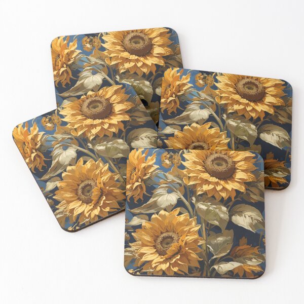 Item preview, Vintage illustrator of beautiful Sun flowers designed and sold by ARTw23.