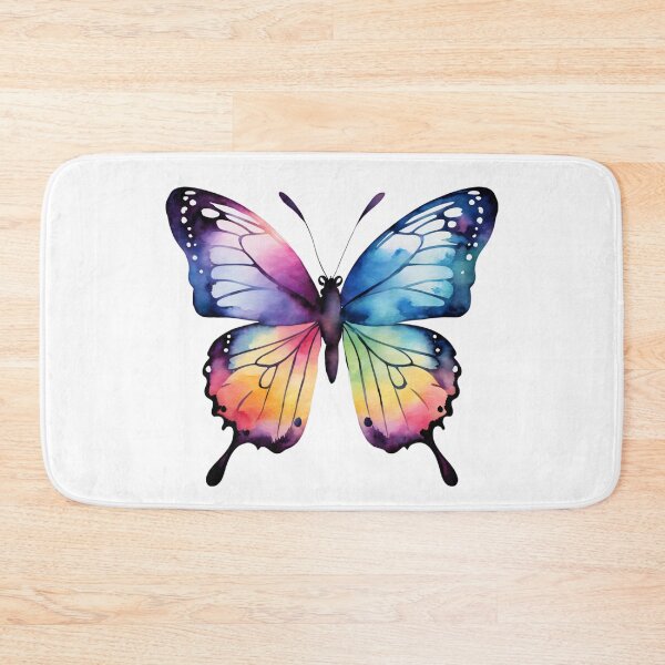 Item preview, Beautiful Watercolor Rainbow Monarch Butterfly designed and sold by Cawaiico.