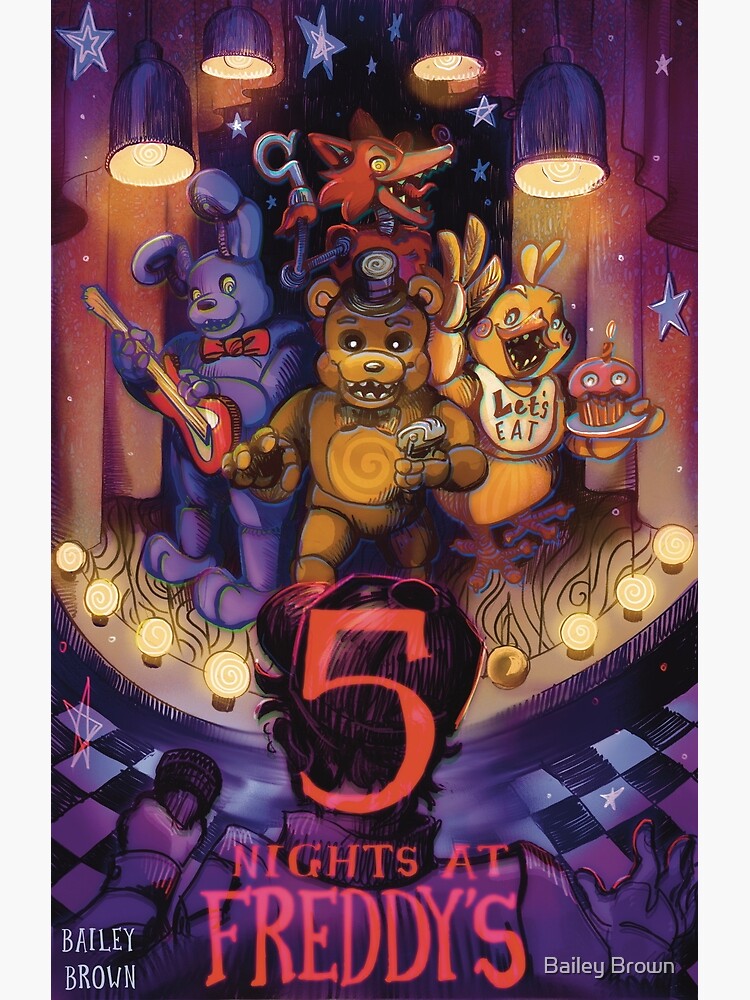 Five Nights at Freddy's Illustration, five nights at freddy's poster, png