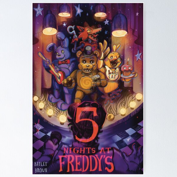 Five Nights at Freddy's - Game & Movie Poster Postcard for Sale by Bailey  Brown