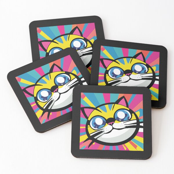Item preview, funny Colorful Cat Face, best gift for cat lover national cat day 2023 designed and sold by BEE-CREATIVO.