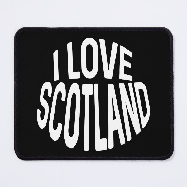 Item preview, I LOVE SCOTLAND White Colour Typography Design designed and sold by MacPean.