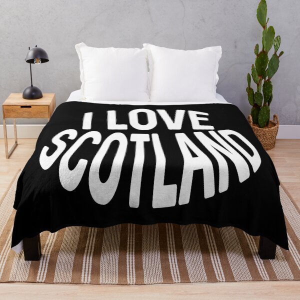 Item preview, I LOVE SCOTLAND White Colour Typography Design designed and sold by MacPean.