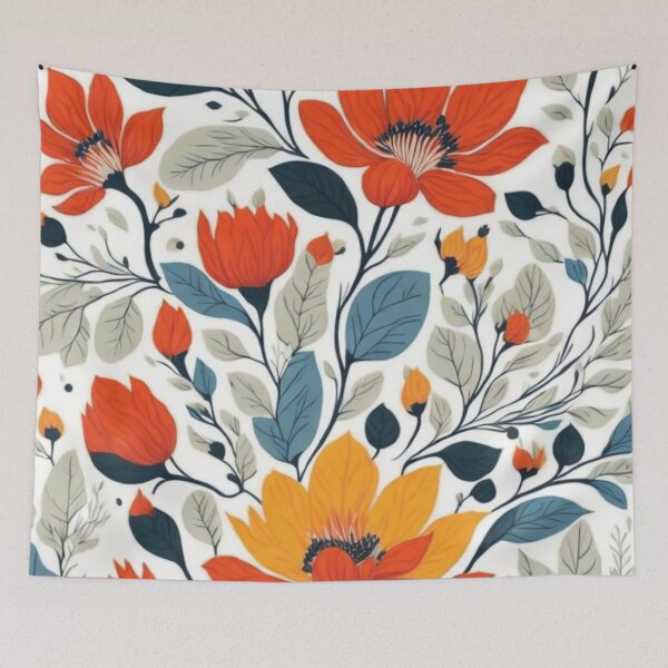 Item preview, Flower Template Scandinavian Style 021 designed and sold by Alexis Art Collection.