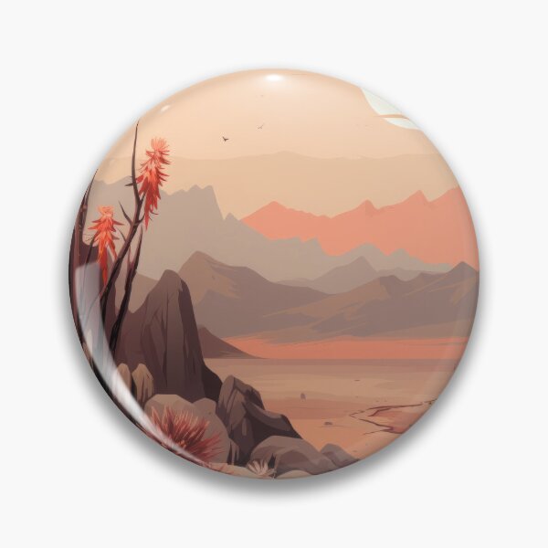 Item preview, Desert Oasis with Desert Rocks, Flowers and Birds designed and sold by Zoomie-s.