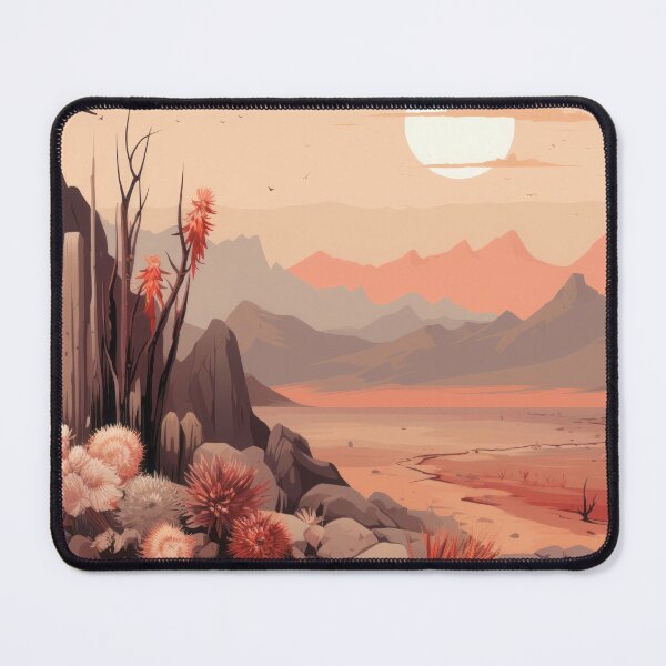 Item preview, Desert Oasis with Desert Rocks, Flowers and Birds designed and sold by Zoomie-s.