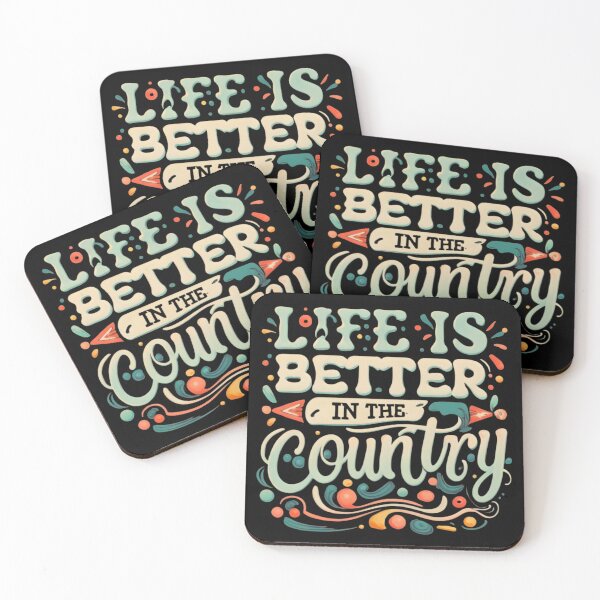 Item preview, Life Is Better In The Country, Colorful Designed  designed and sold by RiffRaffGraffix.
