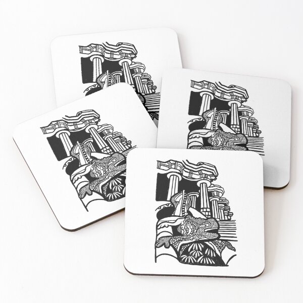 Item preview, Lagarto park guell parque guell Barcelona Spain travel tourism Spain  designed and sold by Tropical Blood.