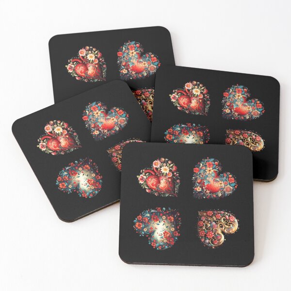 Item preview, flower heart designed and sold by EuropeanPrints.