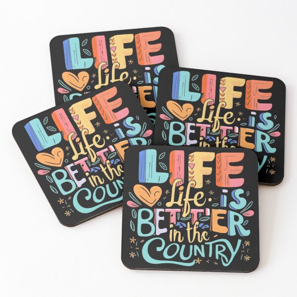 Item preview, Life Is Better In The Country, Colorful Designed  designed and sold by RiffRaffGraffix.