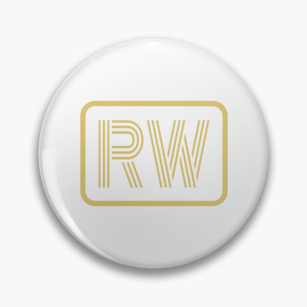 Item preview, RW Initials Gold Geometric Letters designed and sold by Jeallan Designs.