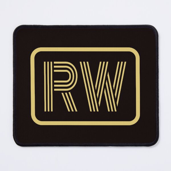 Item preview, RW Initials Gold Geometric Letters designed and sold by Jeallan Designs.