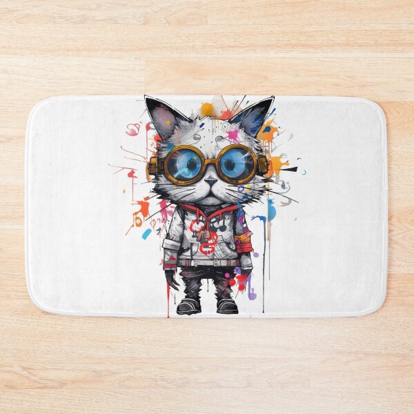 Item preview, Meow-tastic Art: A Purr-fect Blend of Urban Style & Elegance! designed and sold by Moisky Art.