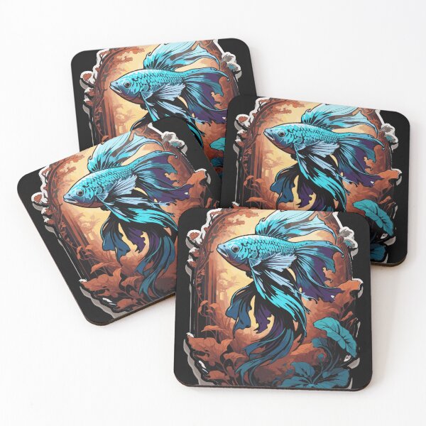 Item preview, Blue Betta Fish Portrait  designed and sold by Fenderbender00.