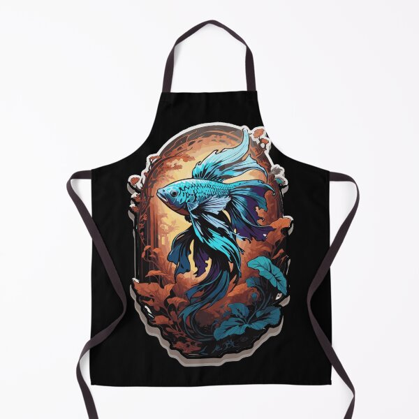 Item preview, Blue Betta Fish Portrait designed and sold by Fenderbender00.