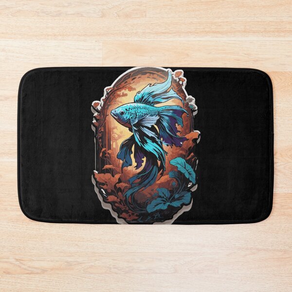 Item preview, Blue Betta Fish Portrait  designed and sold by Fenderbender00.