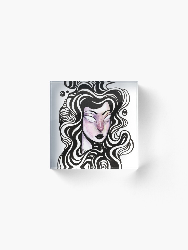 Alternate view of Vacant Waves Acrylic Block