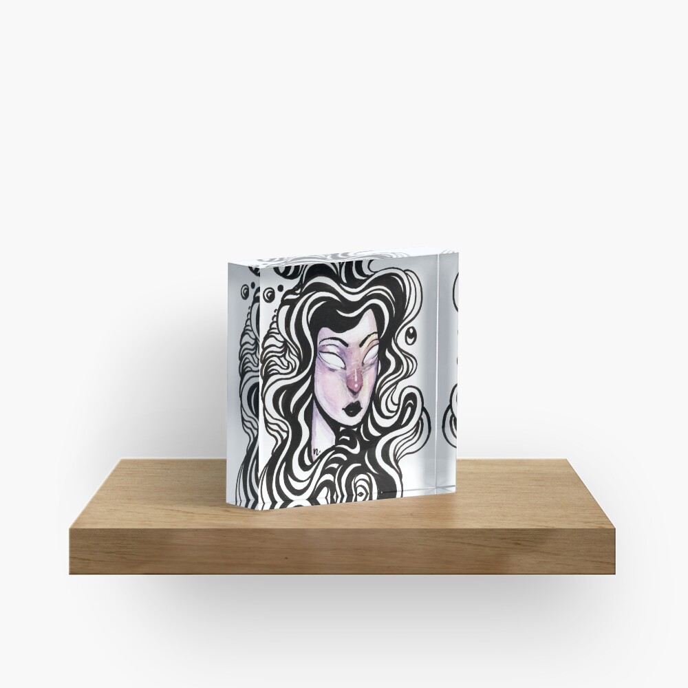 Vacant Waves Acrylic Block