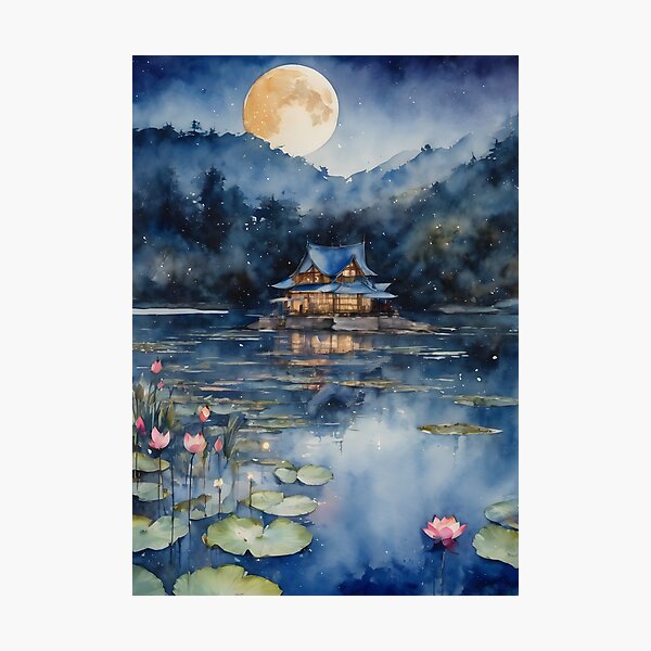 Item preview, Blue Lotus House by Full Moon designed and sold by Arwen-Art.