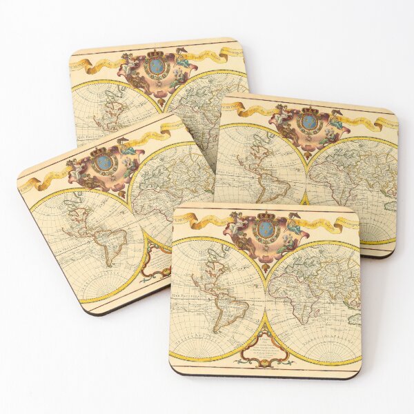Item preview, 1720 map of the world designed and sold by Francespoppy.