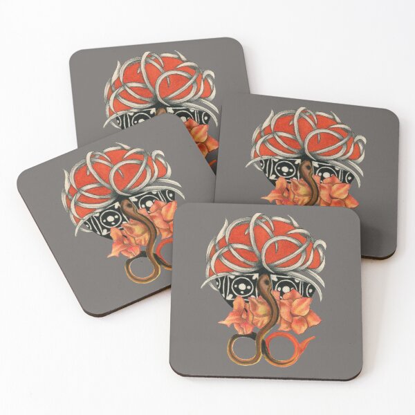 Item preview, Orange tailed skink with flowers and grass designed and sold by KnowingWonder.