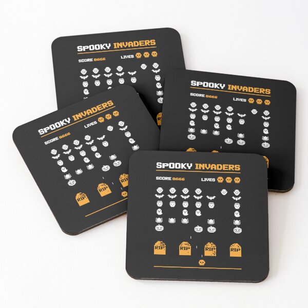 Item preview, Spooky Invaders Retro Game designed and sold by Studio Mootant.