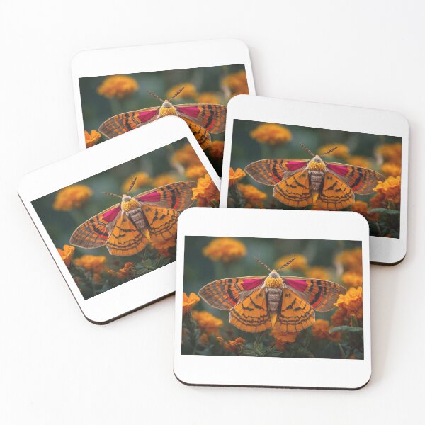 Artikelvorschau, Orange Camo Moth - Marigold Moth entworfen und verkauft von Glenburn Graphics.