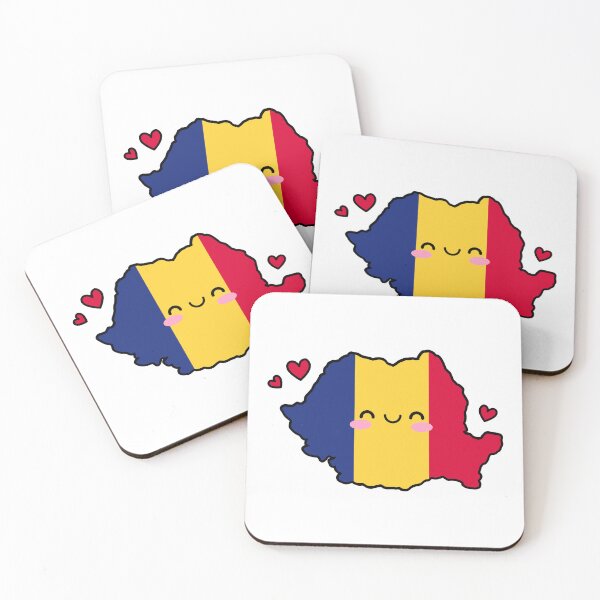 Item preview, Romania Flag Map Smile with Love designed and sold by pixelsparkzone.