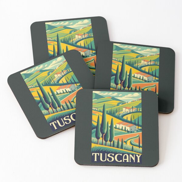 Item preview, A Vintage Travel Art of Tuscany - Italy  designed and sold by GoodOldVintage.