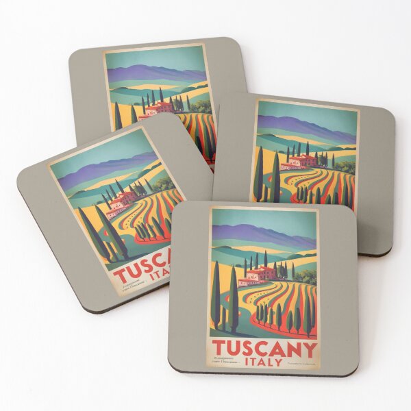 Item preview, A Vintage Travel Art of Tuscany - Italy  designed and sold by GoodOldVintage.