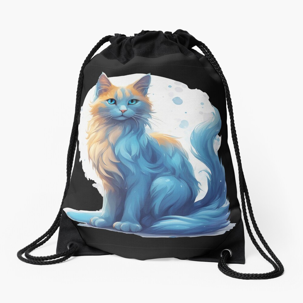 Chubby Cat. Backpack by Lemon in the sky