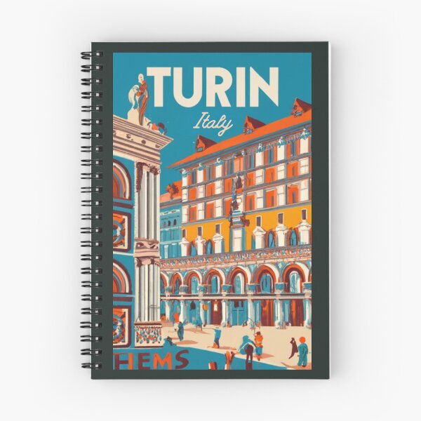 Item preview, A Vintage Travel Art of Turin - Italy  designed and sold by GoodOldVintage.