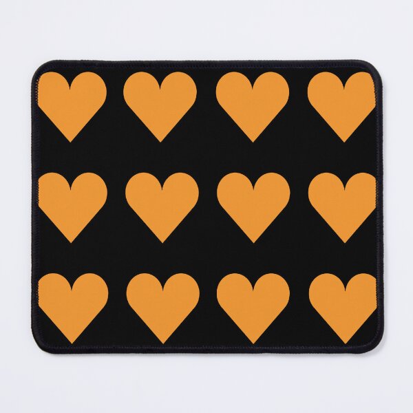 Item preview, Large ORANGE and BLACK LOVE HEARTS designed and sold by RachelMacht.