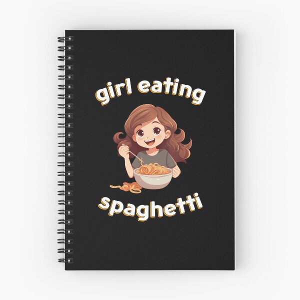 Artikelvorschau, Mädchen isst Spaghetti entworfen und verkauft von LudwikeArts.