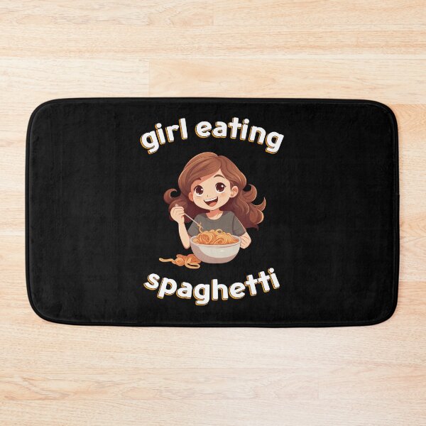 Item preview, Girl Eating Spaghetti designed and sold by LudwikeArts.