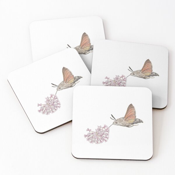 Item preview, Hummingbird Hawk Moth Watercolour designed and sold by RustyHen.
