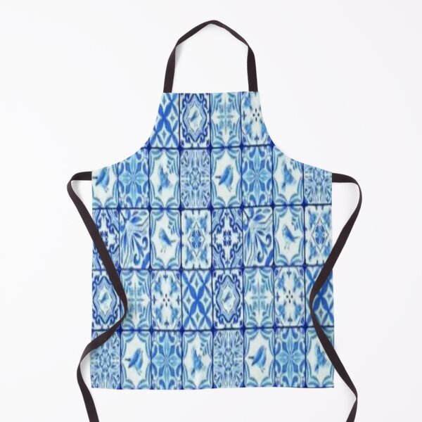 Item preview, BLUE-WHITE TILES PATTERN ABSTRACT ART designed and sold by sharlesart.