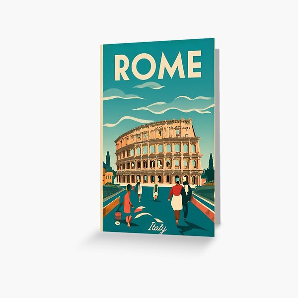 Item preview, A Vintage Travel Art of Rome - Italy  designed and sold by GoodOldVintage.