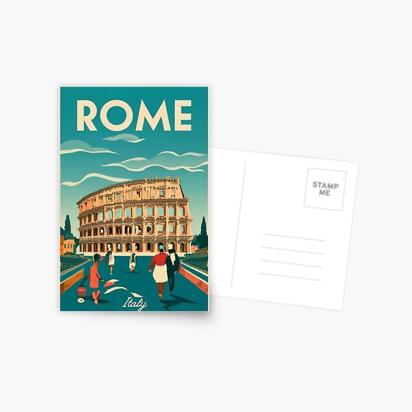 Artikel-Vorschau von Eine Vintage Reisekunst von Rom - Italien, designt und verkauft von GoodOldVintage.