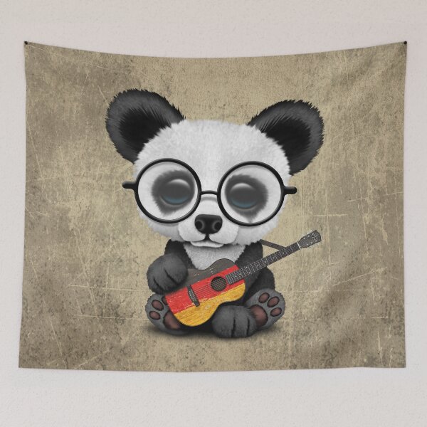 Item preview, Baby Panda Playing German Flag Guitar designed and sold by JeffBartels.