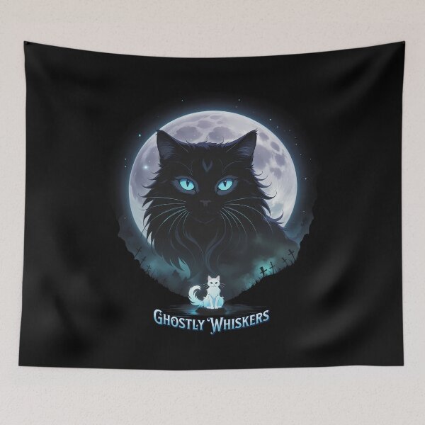 Item preview, Ghostly Whiskers! Halloween Design designed and sold by RuyaFab.