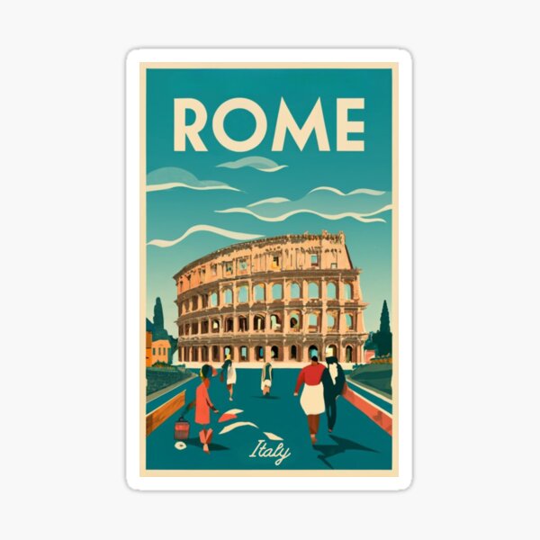 Item preview, A Vintage Travel Art of Rome - Italy  designed and sold by GoodOldVintage.